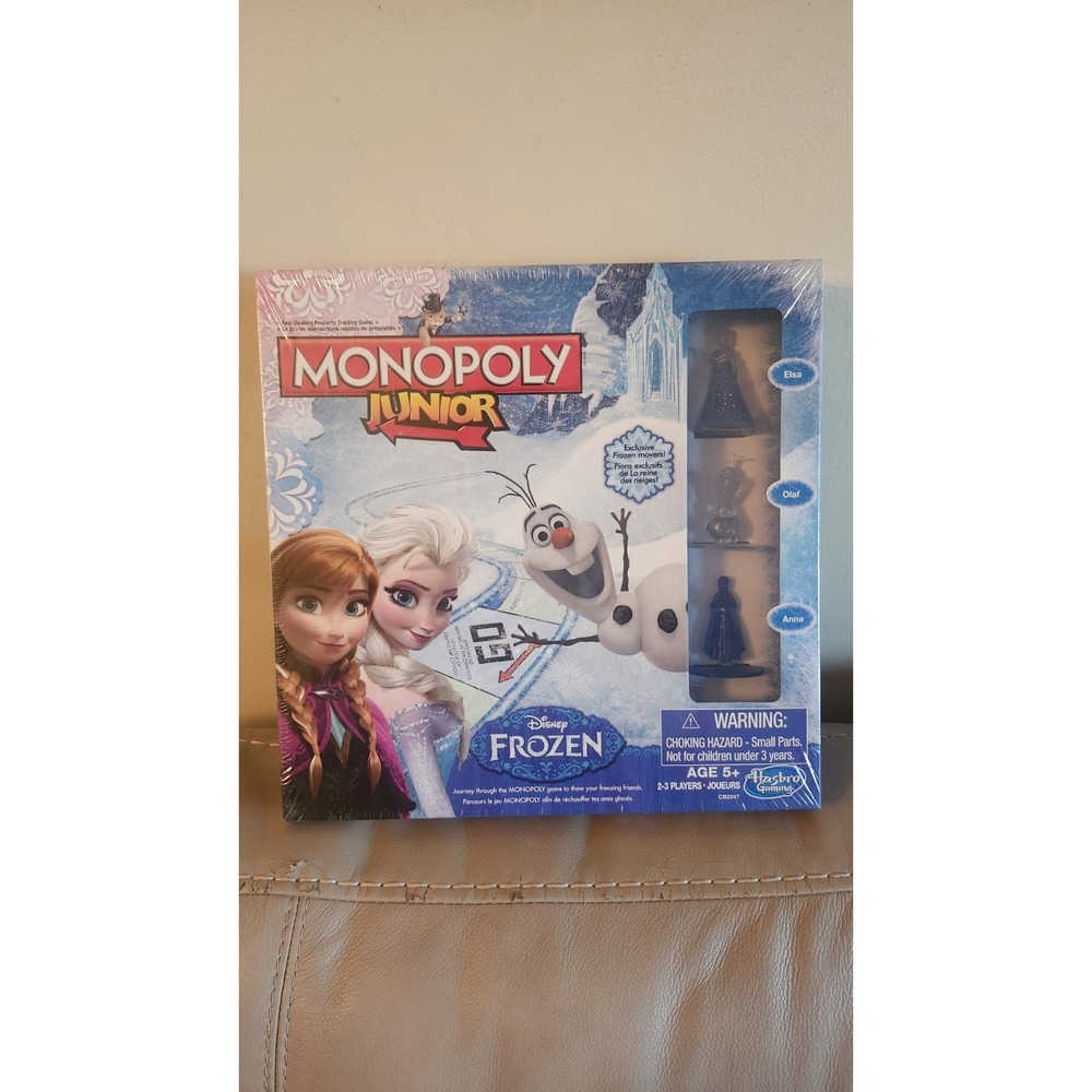 HASBRO MONOPOLY Junior Disney Frozen Board Game Elsa Anna Olaf NEW Sealed